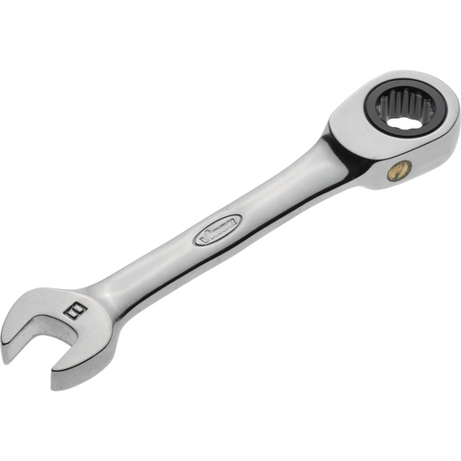 [V2822] Ratcheting combination wrench, short, size 8 mm (V2822, VIGOR)
