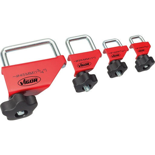 [V3381] Hose clamp set, 4-piece (V3381, VIGOR)