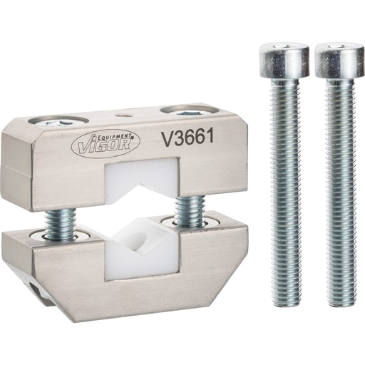 [V3661] Universal clamping piece with plastic protective jaws (V3661, VIGOR)