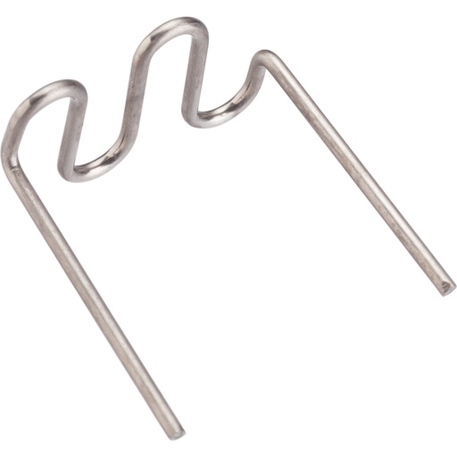 [V3676N] Rezerves skavas plastmasas remontam, 0,6 mm, U forma, 100 gab. (V3676N, VIGOR)