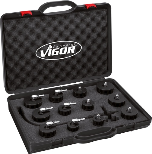 [V4192] Turbo sistēmas spiediena pārbaudes komplekts, click tipa savienojumiem (V4192, VIGOR)