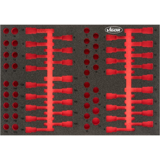 [V4752] Minkšto porolono įdėklas, tuščias V4752, VIGOR