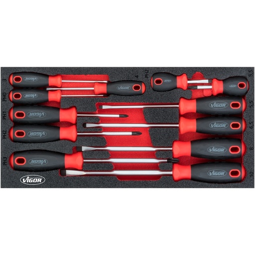 [V4989] Screwdriver set V4989, VIGOR