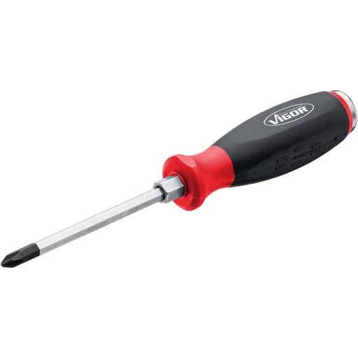 [V5010-PH2] Screwdriver with impact cap ∙ with square input shaft V5010-PH2, VIGOR
