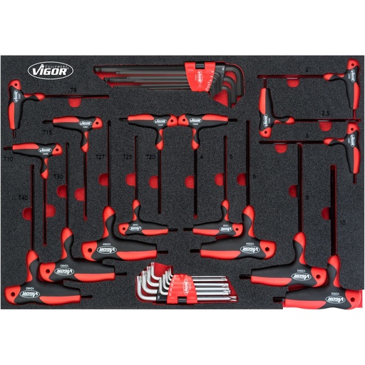 [V5175] T-handle screwdriver and offset screwdriver set V5175, VIGOR