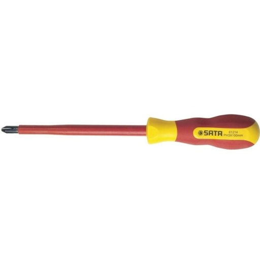 [S61212] ⬡ Screwdriver Phillips, insulated PH1 x 80mm (S61212, SATA)