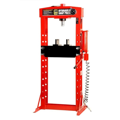 [TY30021] ⬡ Pneumatic / hydraulic shop press with gauge 30t (TY30021, TONGRUN)