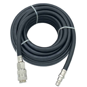 [LH0620] ⬡ Rubber air hose with quick couplers Ø9.5 x 17mm,   20m (LH0620)
