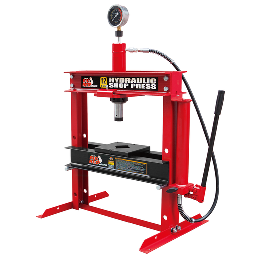 [TY12001] ⬡ Hydraulic shop press with gauge 12t (TY12001, TONGRUN)