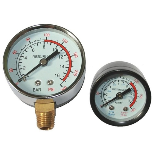 [MZBMK02] ⬡ Pressure gauge, spare part Ø60 mm, 0-8 bar (MZBMK02, MZB)