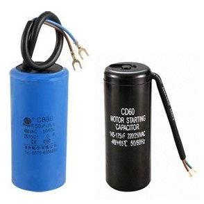 [MZBKV068220V] ⬡ Capacitor set (2pcs) for compressor V-0.6/8 220V (MZBKV068220V, MZB)