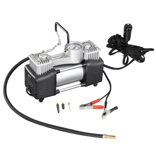 [TC506] ⬡ Dvicilindris elektrinis oro kompresorius 12V 60 L/min (TC506)