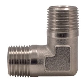 [1A38] ⬡ L-type connector M. External thread 3/8" x 3/8" (1A38, OMG GHIOTTO)