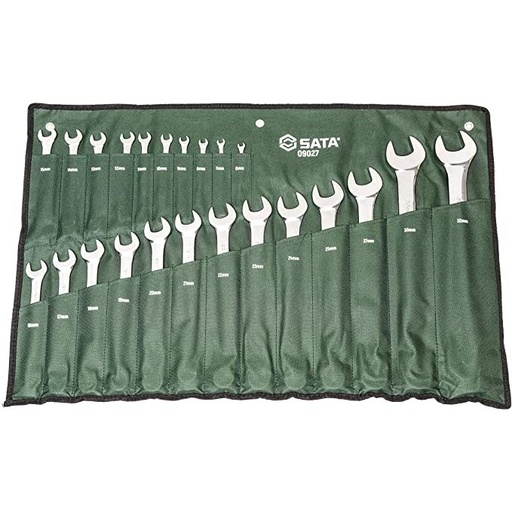 [S09027] ⬡ Combination wrench set 23pcs. (6-32) (S09027, SATA)