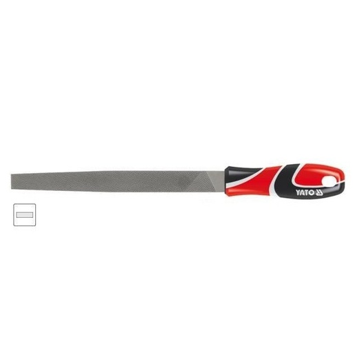 [YT6228] ⬡ Steel file. Flat #2, L=250mm (YT6228, YATO)