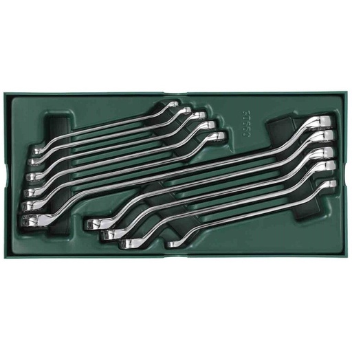 [S09905] ⬡ Tray. Double box end wrench set  10pcs. (S09905, SATA)