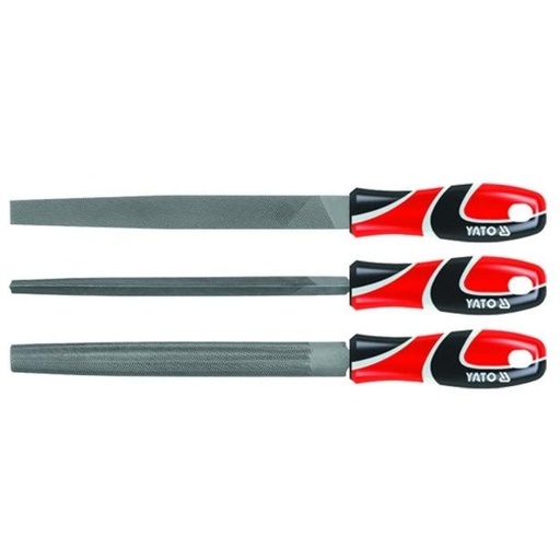 [YT6237] ⬡ Steel files  set 3pcs. (YT6237, YATO)