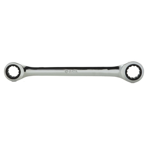 [S46204] ⬡ Double box ratcheting wrench 14 x 15mm; L=190mm (S46204, SATA)