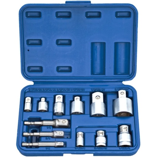 [KR30166012] ⬡ 1/4" + 3/8" + 1/2" + 3/4" Dr. Adapter set 12pcs. (KR30166012, KINGROY)