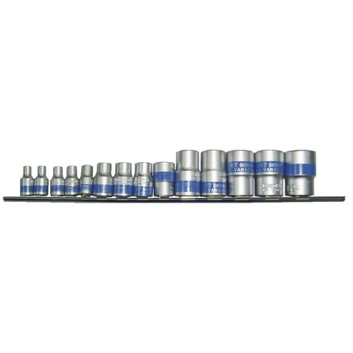 [KR30158014] ⬡ 1/4" + 3/8" + 1/2" Dr. E - Socket set 14pcs. (KR30158014, KINGROY)