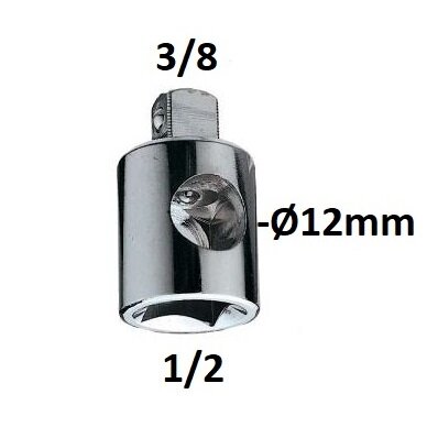 [S13930] ⬡ 3-way adapter 1/2" - 3/8" (S13930, SATA)