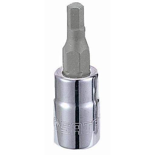 [S21201] ⬡ 1/4" Dr. HEX bit socket 3mm (S21201, SATA)