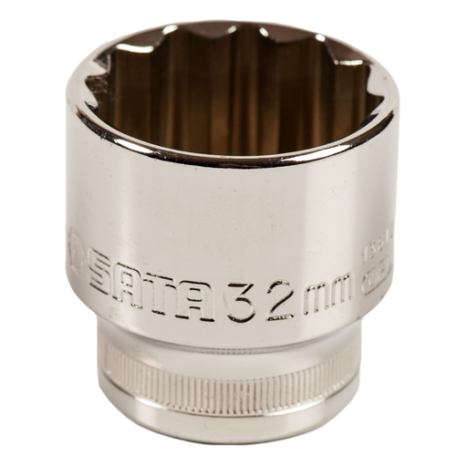 [S13618] ⬡ 1/2" Dr. 12pt. Socket 32mm (S13618, SATA)
