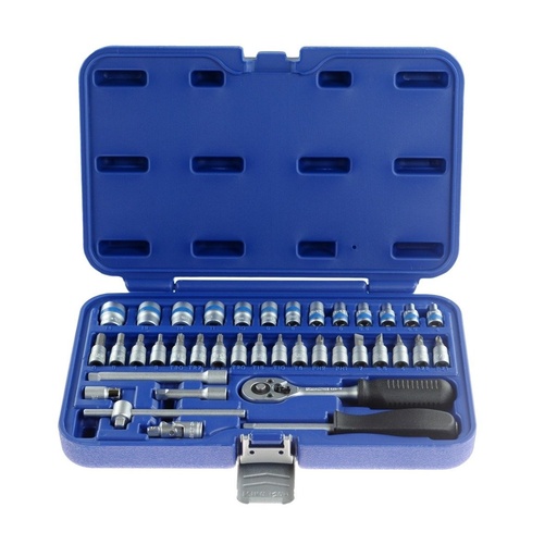 [KR038MDA] 1/4" Sockets set 38pcs. (KR038MDA, KINGROY)