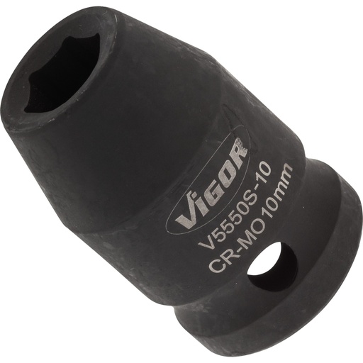 [V5550S-10] Impact wrench socket, short V5550S-10, VIGOR