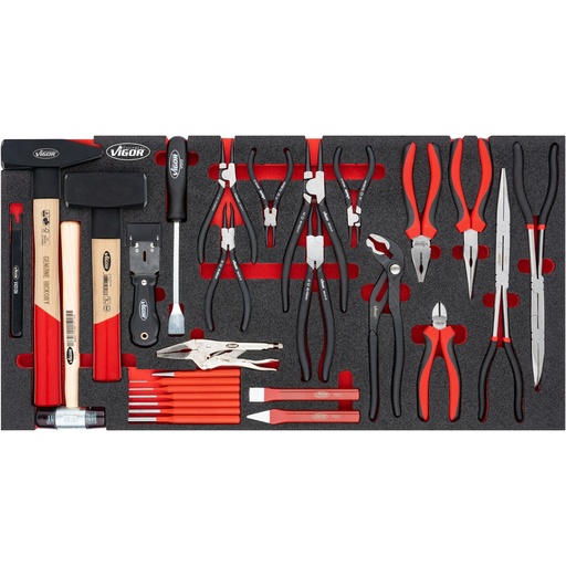 [V5638N] Pliers, hammer and chisel set for XL series (V5638N, VIGOR)