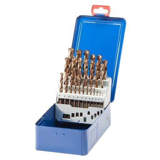 [H190CO] ⬡ Twist drill set DIN338 19pcs. (1-10mm) (cobalt) (H190CO)