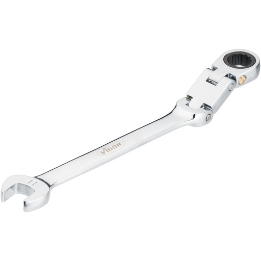 [V6752-11] Double-joint ratcheting combination wrench, 11 mm (V6752-11, VIGOR)