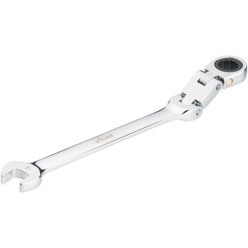 [V6752-9] Double-joint ratcheting combination wrench, 9 mm (V6752-9, VIGOR)