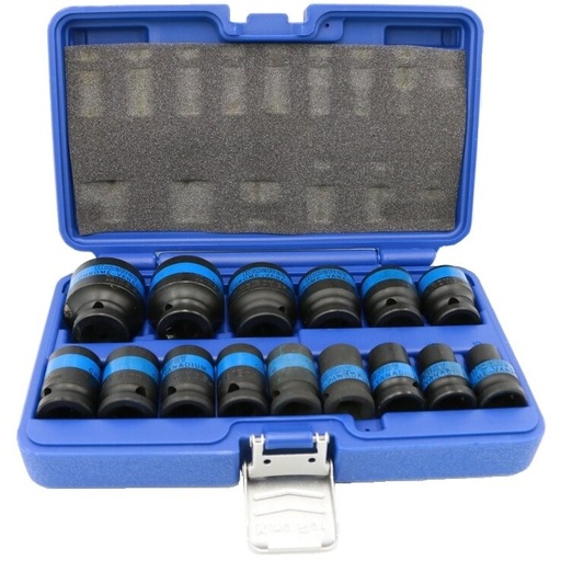 [KR3169915] ⬡ Smūginių galvučių rinkinys 1/2" 15 vnt. (KR3169915, KINGROY)