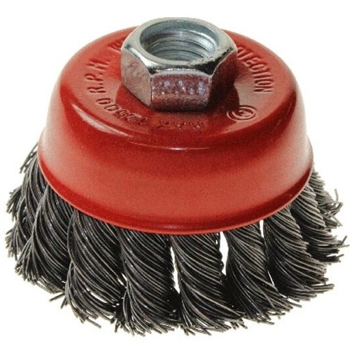[YL110075] ⬡ Vytas mazginis dubeninis vielinis šepetys Ø 75 mm (YL110075)