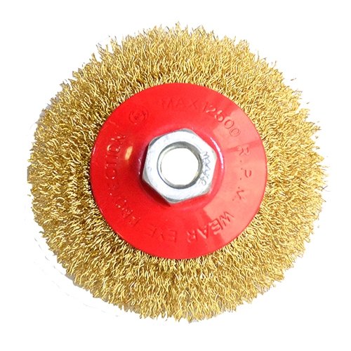 [YL290115] ⬡ Crimped wire bevel wheel brush Ø 115mm (YL290115)