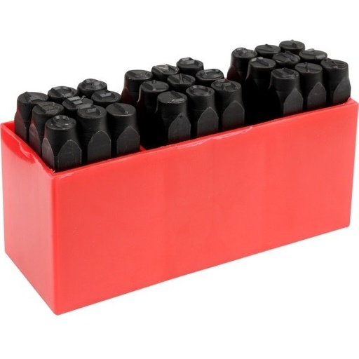 [YT6863] ⬡ Letter punch stamp set 8mm, 27pcs (YT6863, YATO)