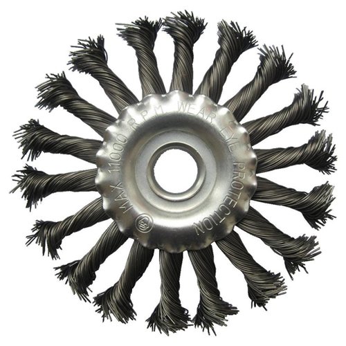 [YL170150] ⬡ Twisted knot wheel brush, 150x22.2mm (YL170150)