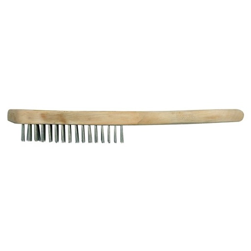 [06950] ⬡ Steel wire brush with wooden handle (06950)
