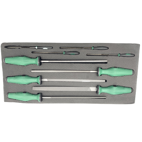 [CL105913] ⬡ Tray. File set 9pcs. (CL105913, CHANGLU TOOLS)