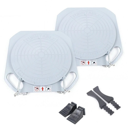 [PLFS50GT] ⬡ Pasukimo lėkščių ratų suvedimui rinkinys (2 vnt.) (pilkos) (PLFS50GT, PULI)