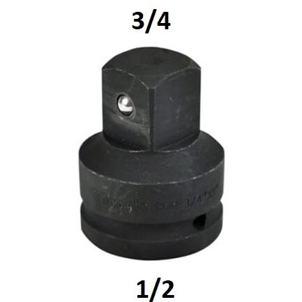 [CL203001] ⬡ Smūginis adapteris 1/2"(F) - 3/4"(M) (CL203001, CHANGLU TOOLS)