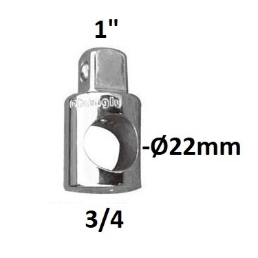 [CL203201] ⬡ 3 krypčių adapteris 3/4" - 1" (CL203201, CHANGLU TOOLS)