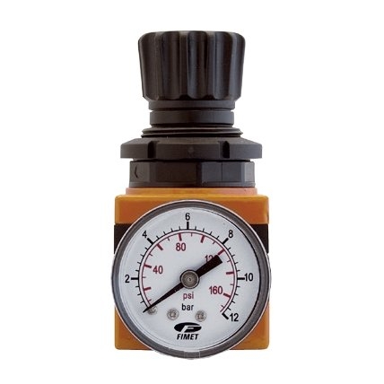 [721R14] ⬡ Air regulator with gauge 1/4" (721R14, OMG GHIOTTO)
