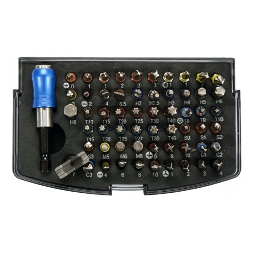 [YT04624] ⬡ Screwdriver bit set with bit holder 59pcs. (YT04624, YATO)