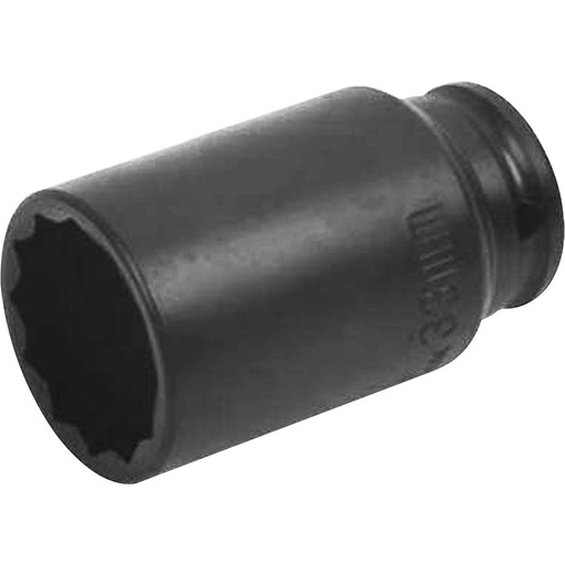 [AT4168] ⬡ 1/2" Dr. Deep impact socket 36mm (12pt.) (AT4168, ELLIENT TOOLS)