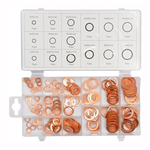 [KR6043] ⬡ Varinių poveržlių rinkinys 150 vnt. (KR6043)