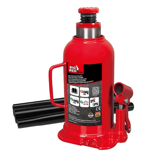 [TH91504] ⬡ Suvirintas hidraulinis buteliminis domkratas 15,0 t, Hmin/max-227/457 mm (TH91504, TONGRUN)