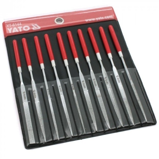 [YT6144] ⬡ Diamond file set (10pcs) (YT6144, YATO)