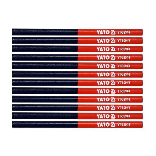 [YT69940] ⬡ Technical pencil (blue/red) 12 pcs (YT69940, YATO)